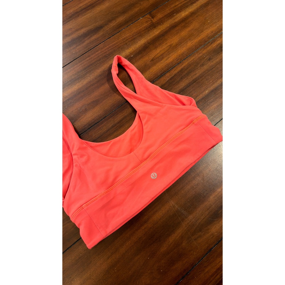 Lululemon Align Reversible Bra Light Support Nulu Coral Pink Size 10 LW2CYOS - Picture 7 of 14